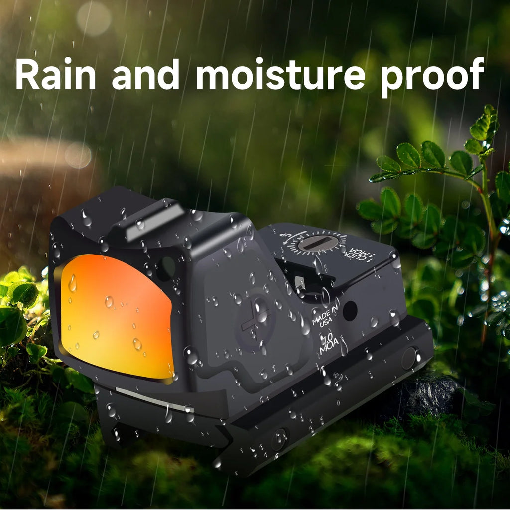RM-HD High-definition Automatic Photosensitive Metal Holographic Sight Red Green Dot Tactical Sight for Glock17/19 Base Mount