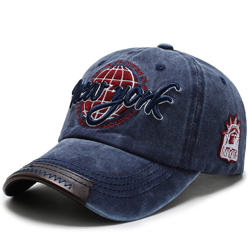 NY Old Letter Embroidered Hat Made