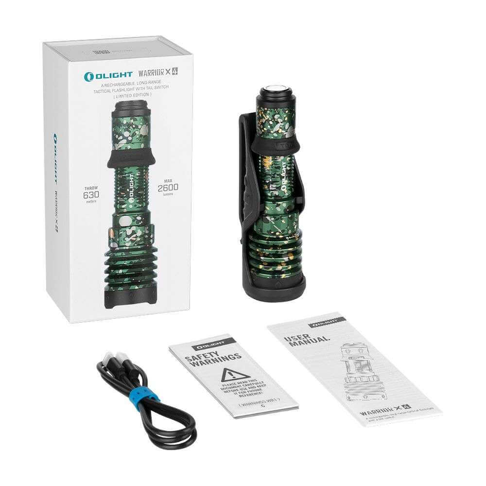 Olight Warrior X 4 Rechargeable Tactical Flashlight