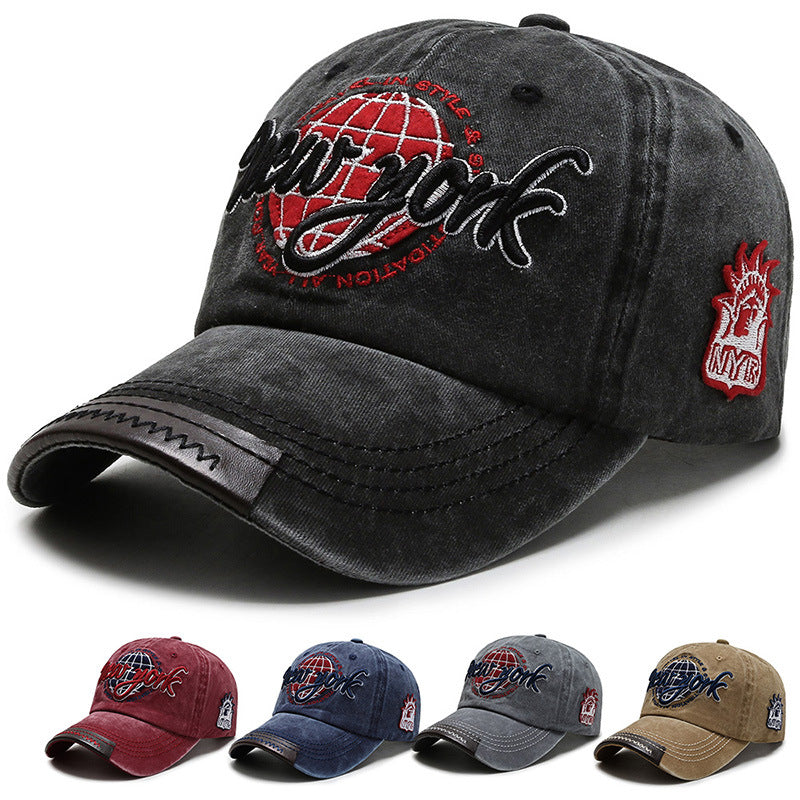 NY Old Letter Embroidered Hat Made