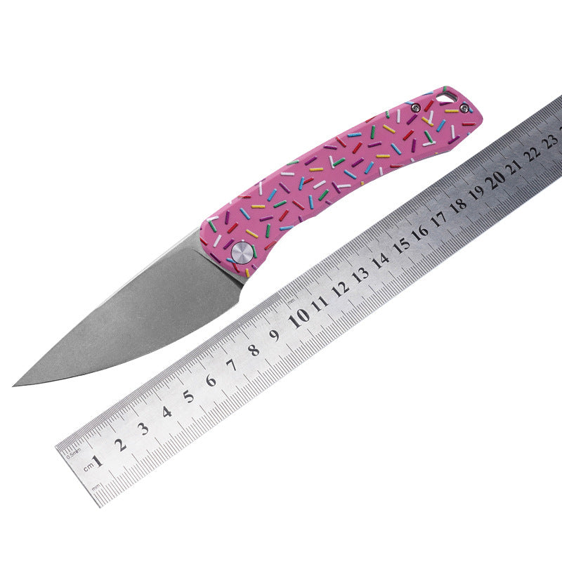 G10 Handle Folding Knife Sharp Outdoor Multifunctional Portable