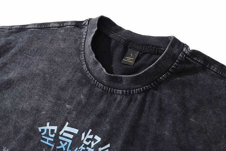Washed And Made Old Fashion Brand Half-sleeve Couple American T-shirt