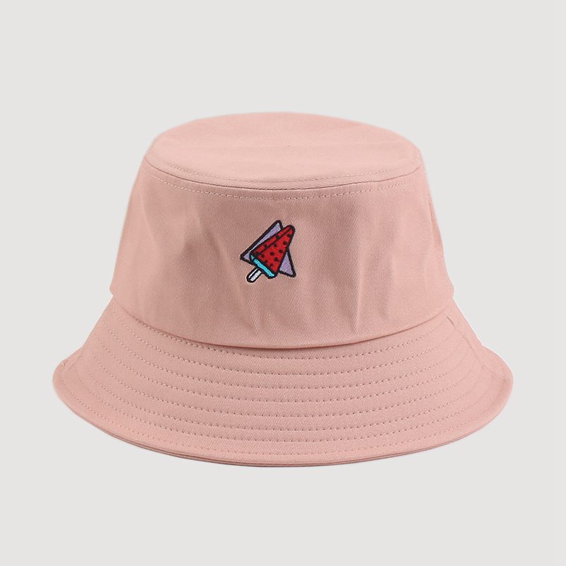 Watermelon embroidered fisherman's sun hat