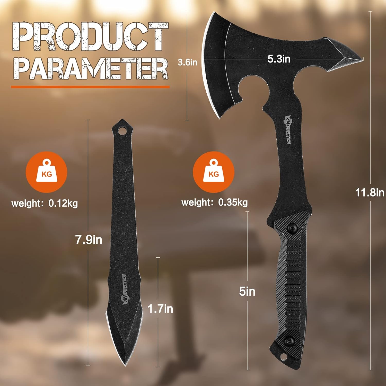 VOTAGOO® Throwing Axe Knife Set