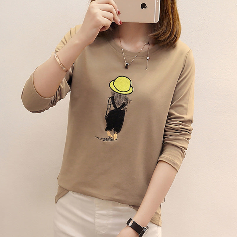 Student half sleeve embroidered T-shirt