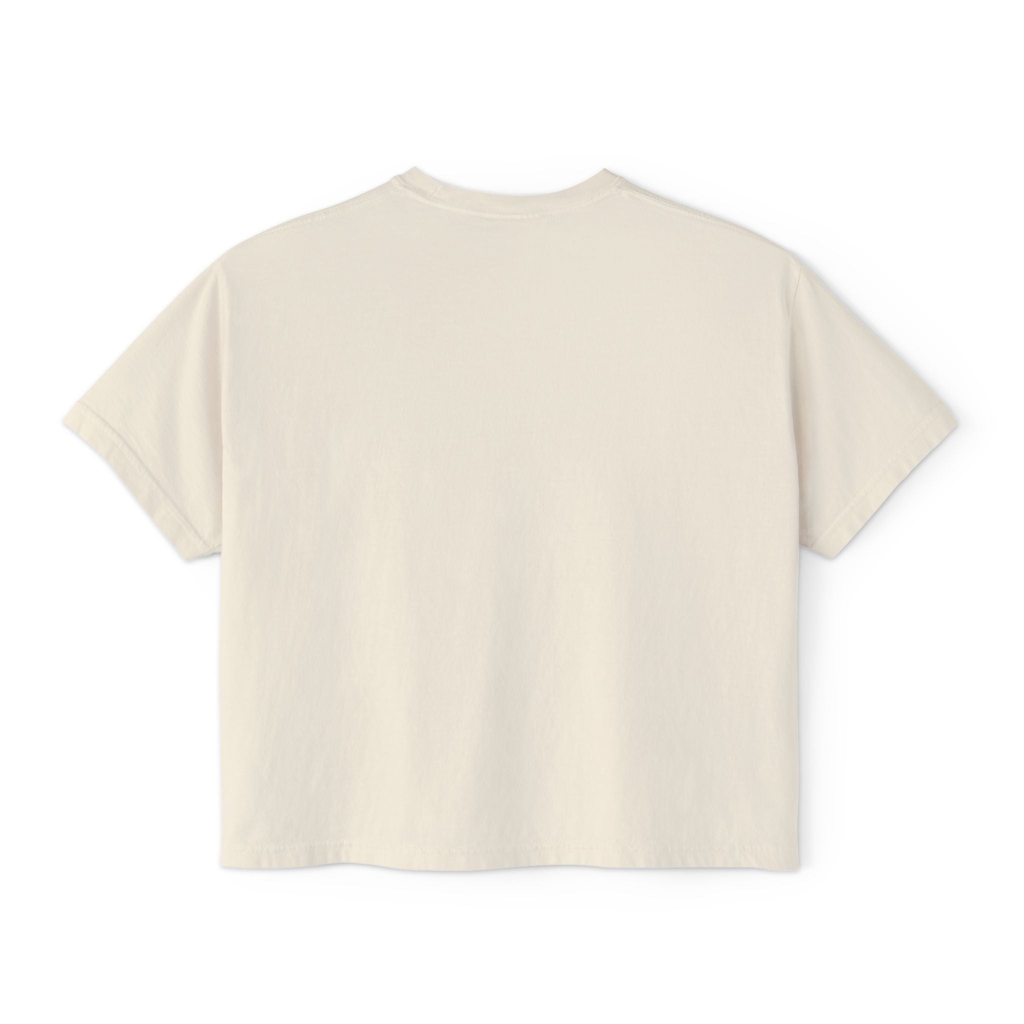 Summer Swimwear Pattern Boxy Tee — "Summer" Graphic Women's Shirt