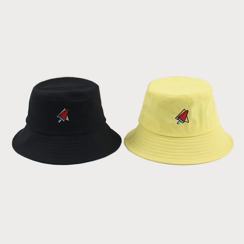 Watermelon embroidered fisherman's sun hat
