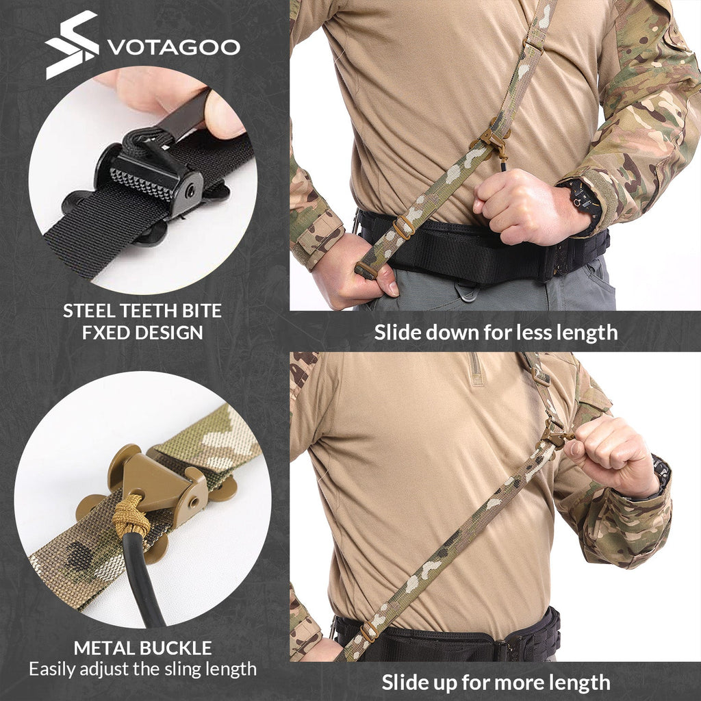 VOTAGOO® Quick Adjust Gun Sling with HK Hook