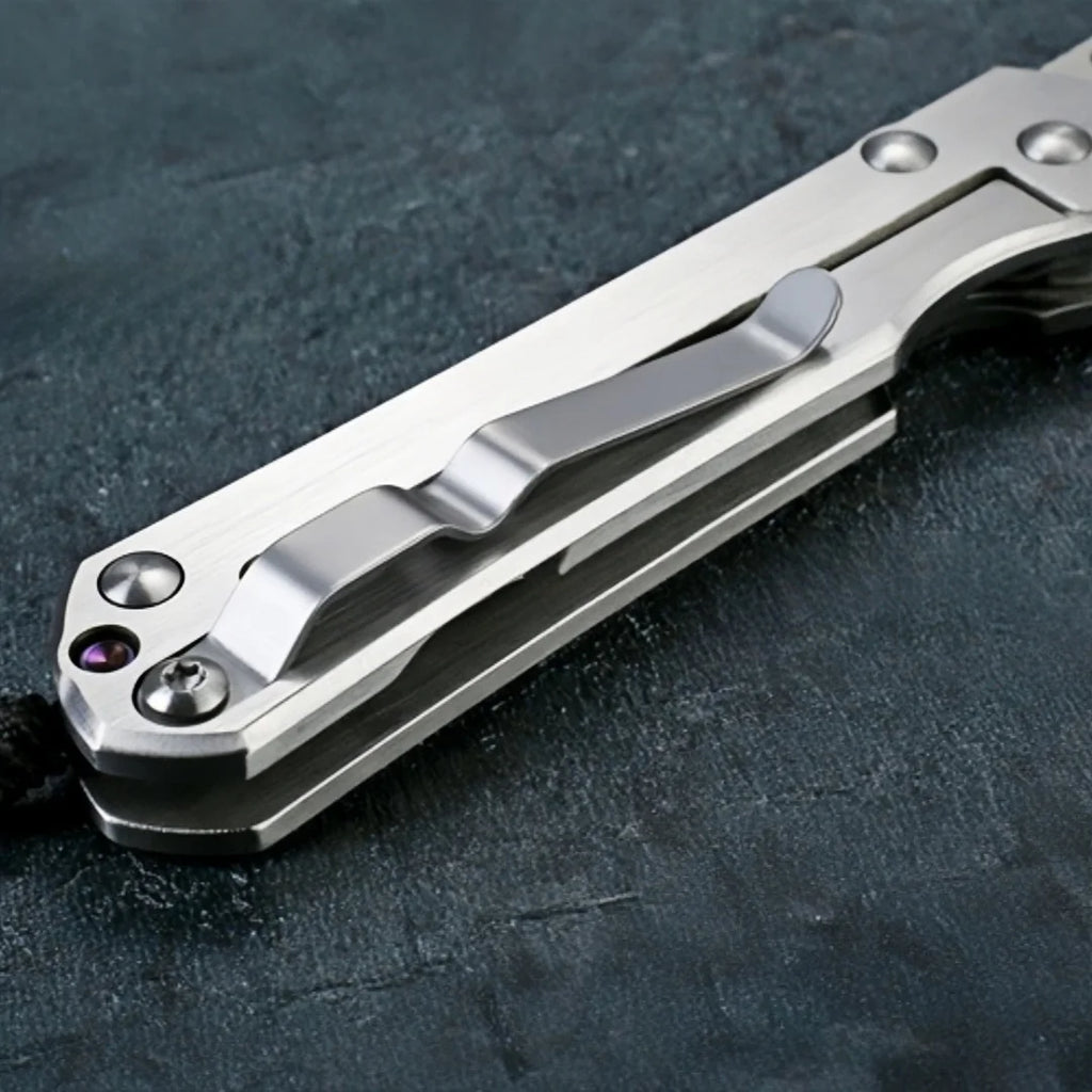 Chris Reeves Folding Knife, Outdoor Multifunctional Knife, Folding Knife Made of High Hardness Stainless Steel Knives Tool