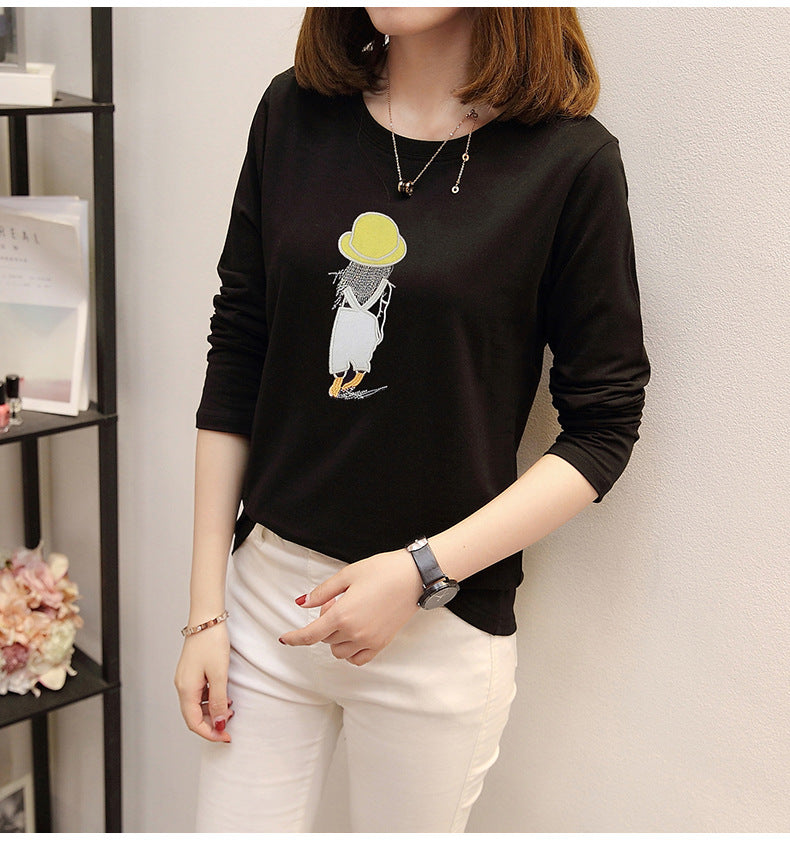 Student half sleeve embroidered T-shirt