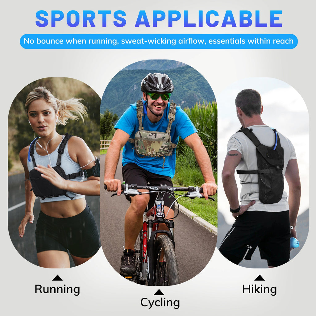 VOTAGOO® Lightweight Running Hydration Vest with 2L Water Bladder Bag