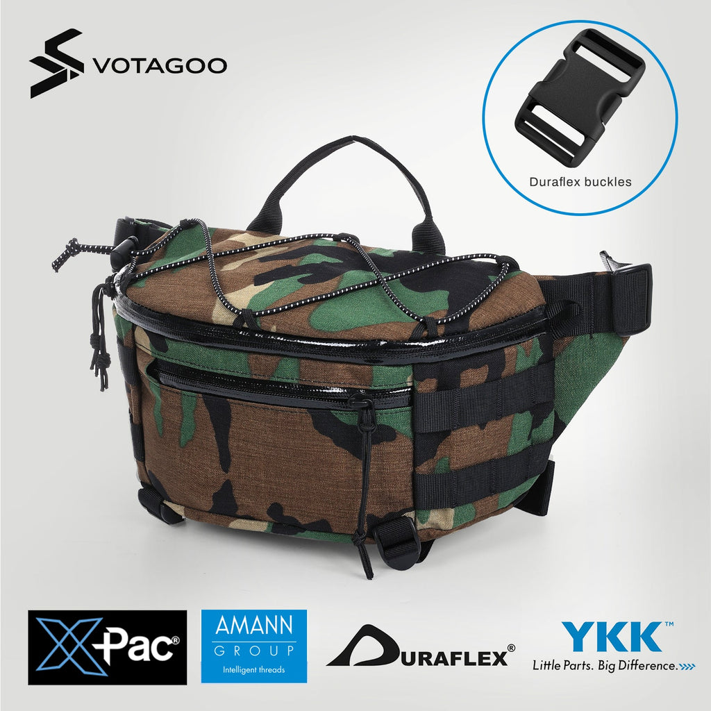 VOTAGOO® X-Pac Nylon Waist Bag Fanny Pack