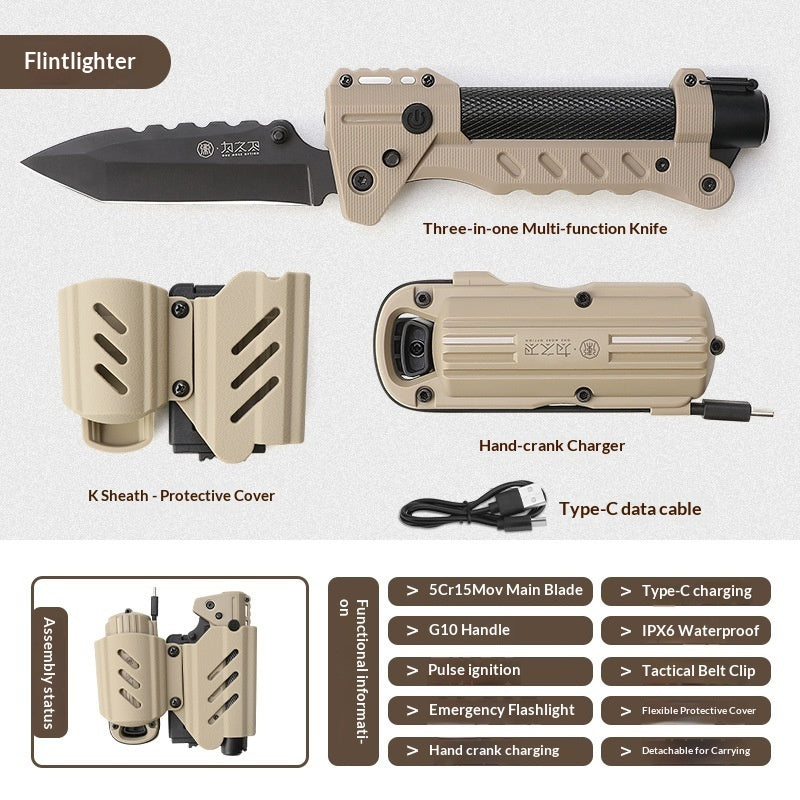 High-hardness Survival Army Knife Portable Folding Knife