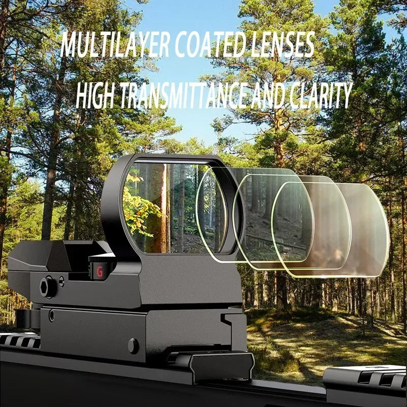 Tactics HD101 HD103 1X40 Red Dot Sight Hunting Scope Red/Green Reflex Holographic Dot Sight 4 Reticle Scope 11mm/20mm