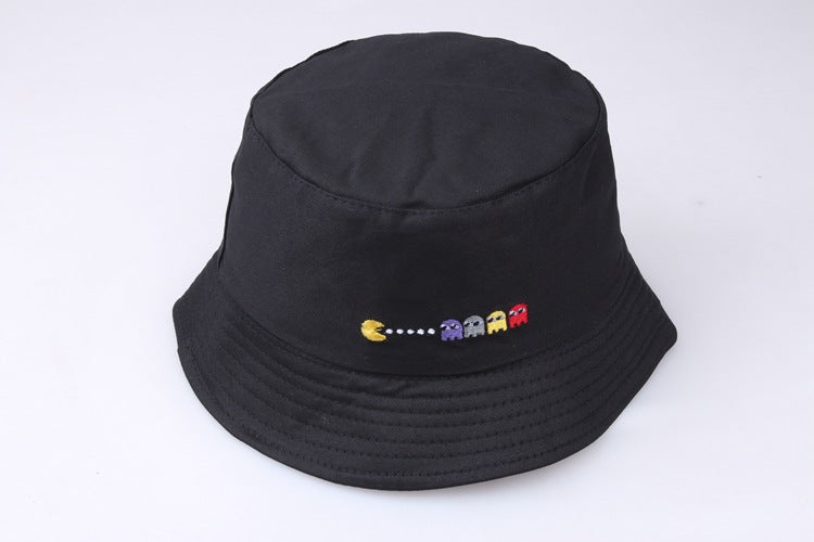 Cartoon embroidered pot hat peas fisherman hat