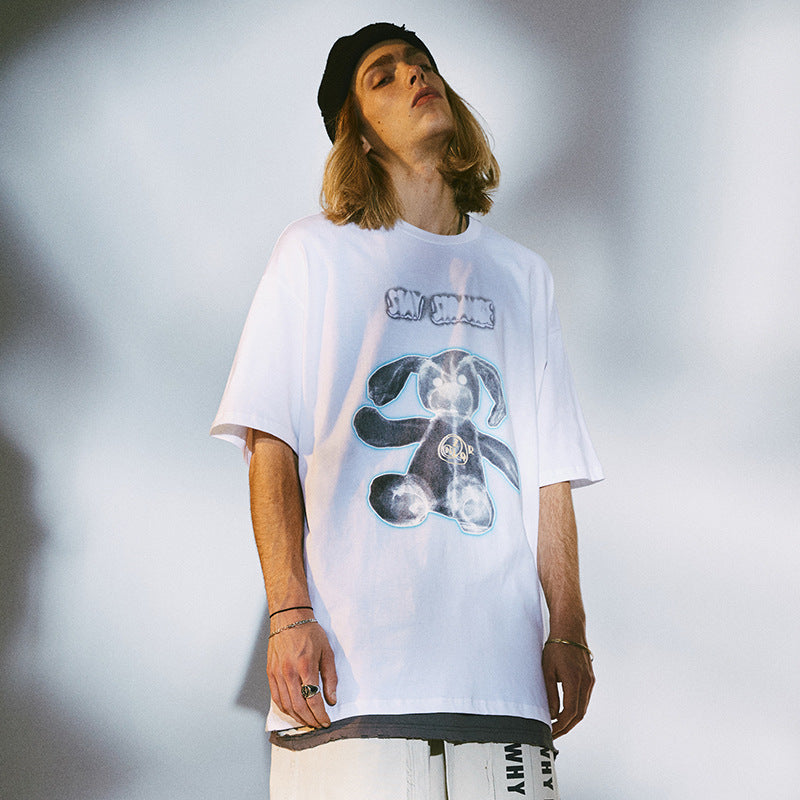 Men's loose FOG style short sleeve T-shirt