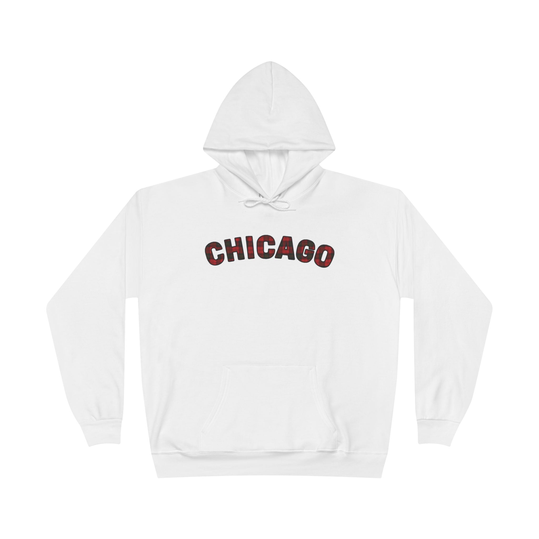 Plaid Chicago Hoodie - Unisex