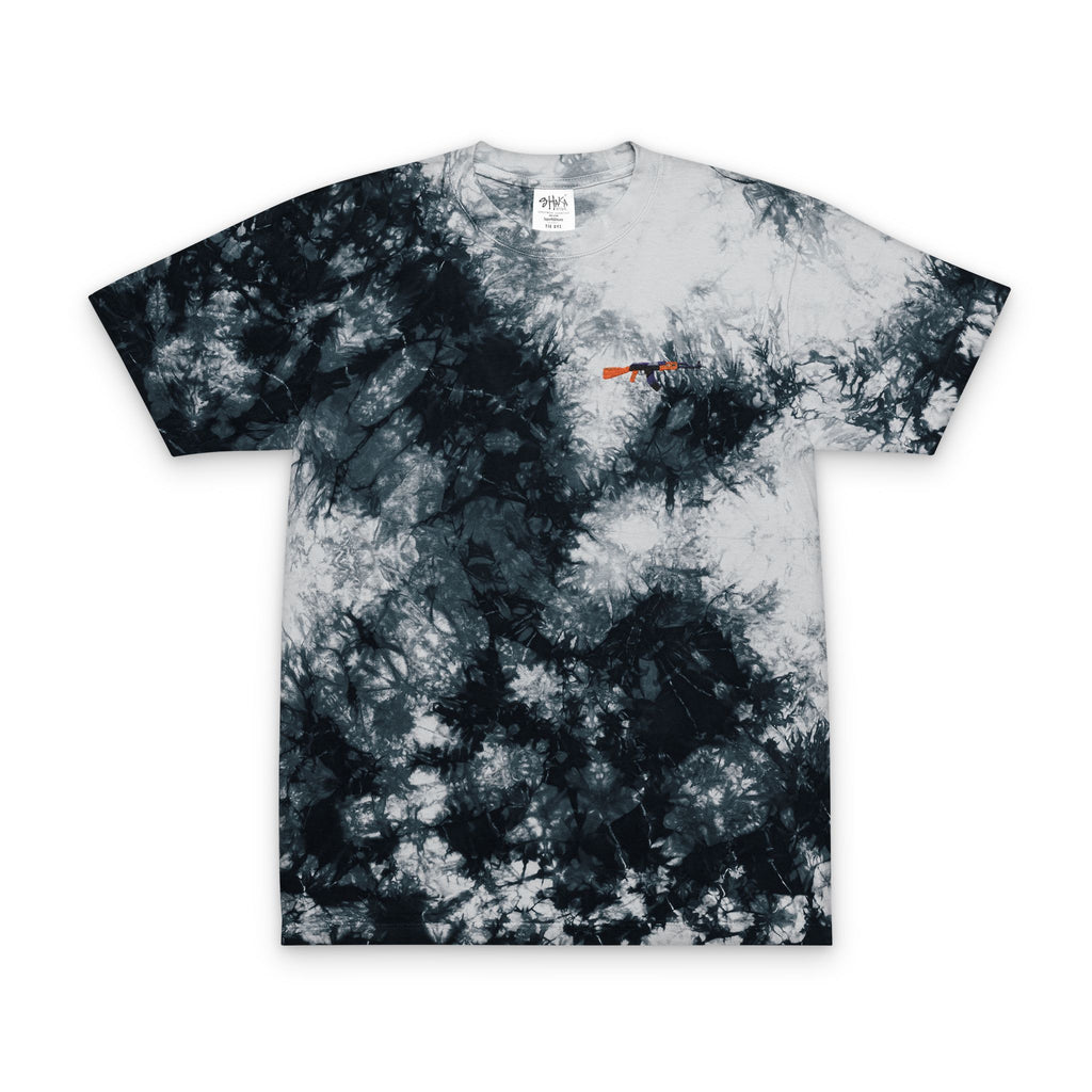 Tie-Dye Spiral Tee — Oversized Rainbow Embroidered T-Shirt