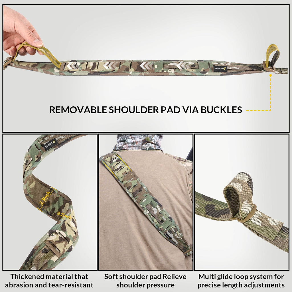 VOTAGOO® Quick Adjust Gun Sling with HK Hook