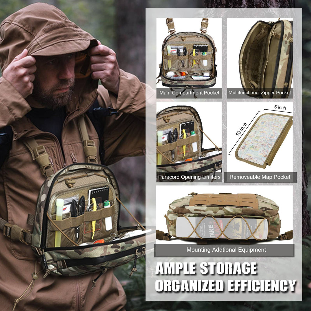 Tactical Chest Rig Bag Hypalon Molle Chest Rig