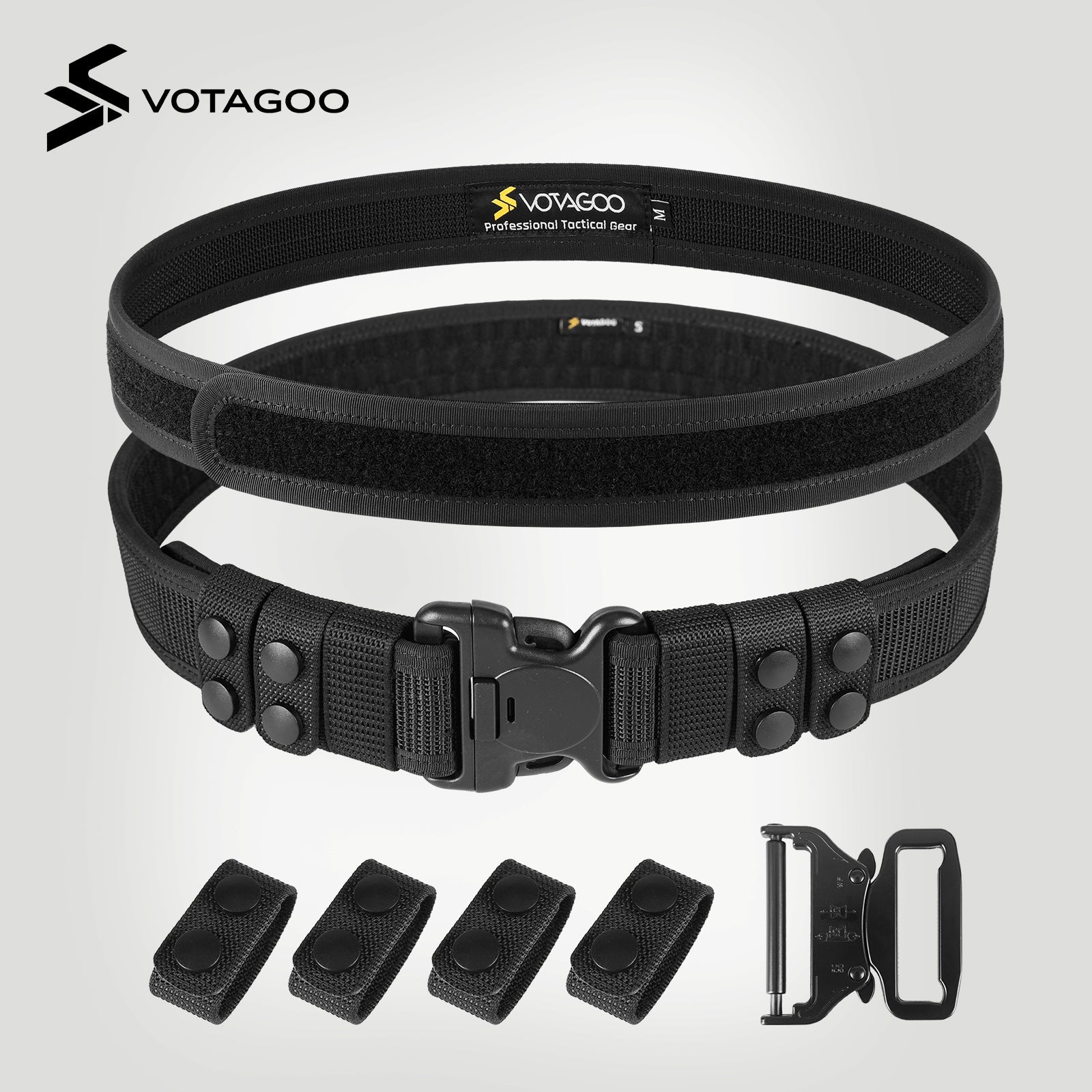 VOTAGOO® Duty 2'' Police Belts with Hook Lining
