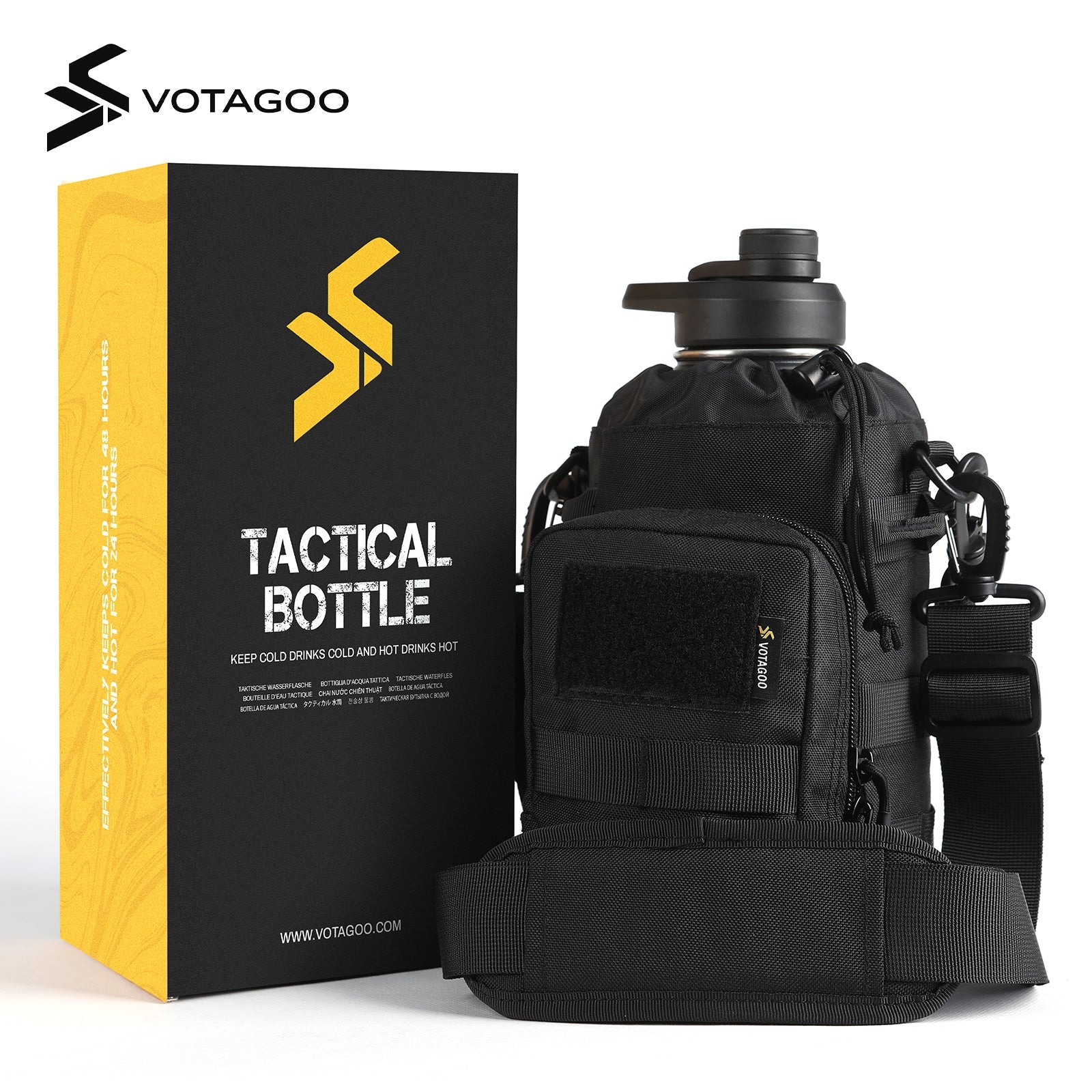 VOTAGOO® 64Oz Tactical Water Bottle