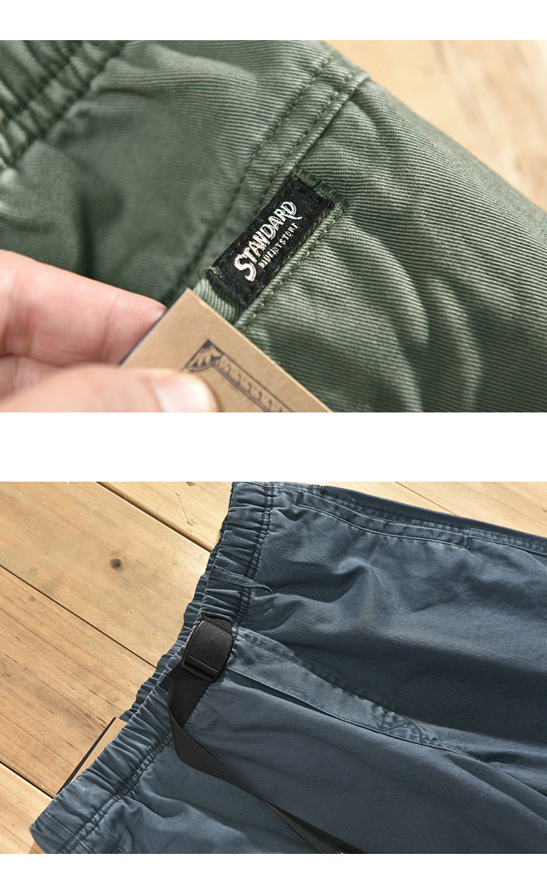Men's Cotton Casual Workwear Five Point Shorts