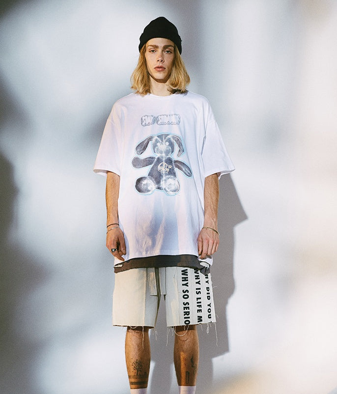 Men's loose FOG style short sleeve T-shirt