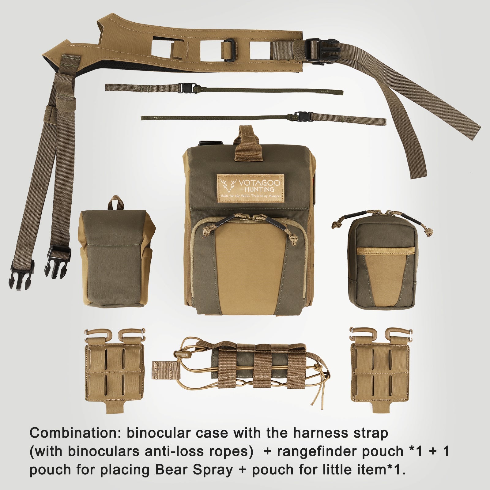 VOTAGOO® Binocular Harness Case Bino Chest Pack