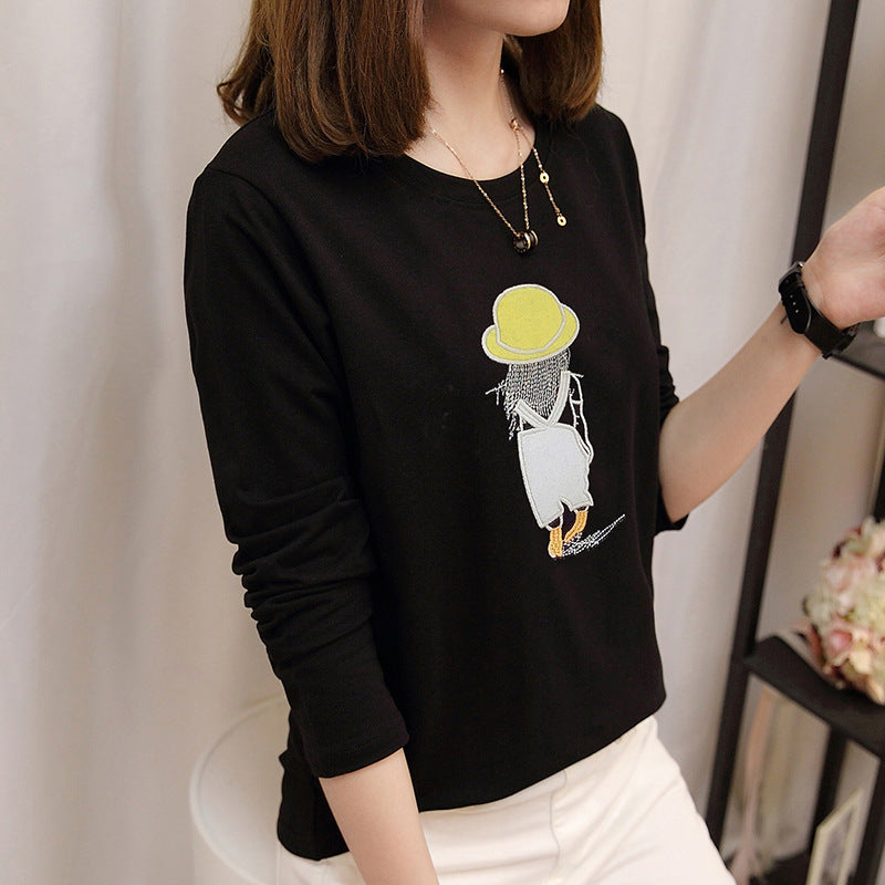Student half sleeve embroidered T-shirt