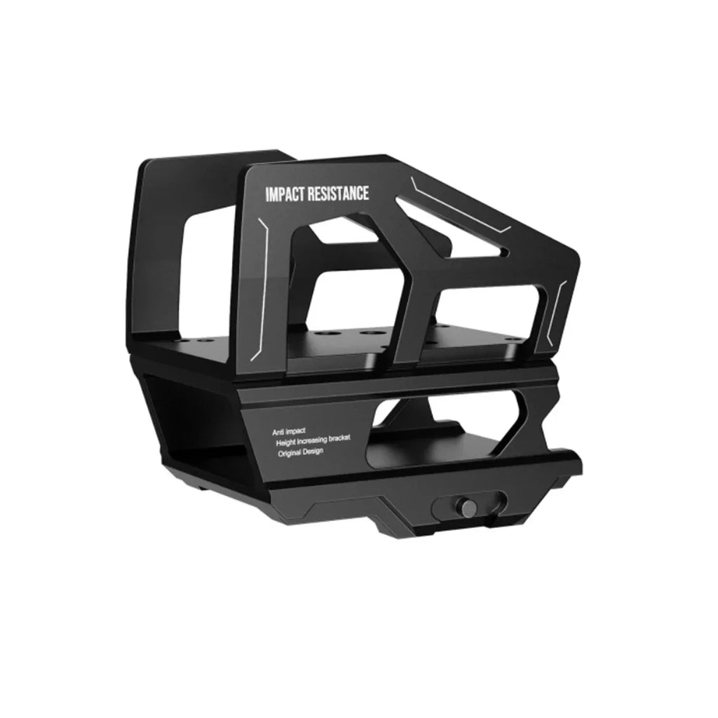 Tactical Red Dot Sight Protective Exoskeleton Universal Airsoft Scope Case 20mm Picatinny Rail Riser Heightening Bracket Gear