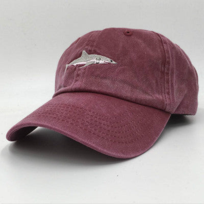 Embroidered Shark Baseball