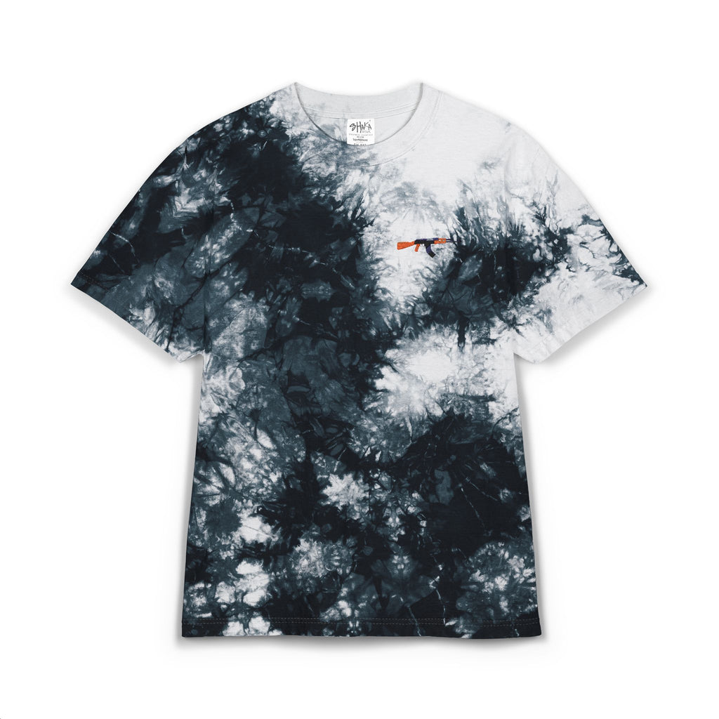 Tie-Dye Spiral Tee — Oversized Rainbow Embroidered T-Shirt