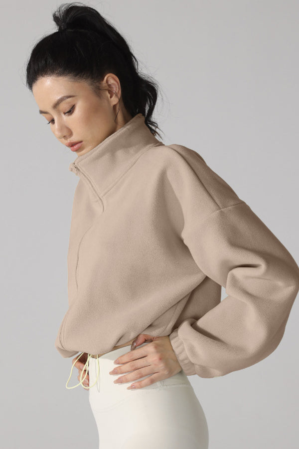 High Neck Fleece Jacket