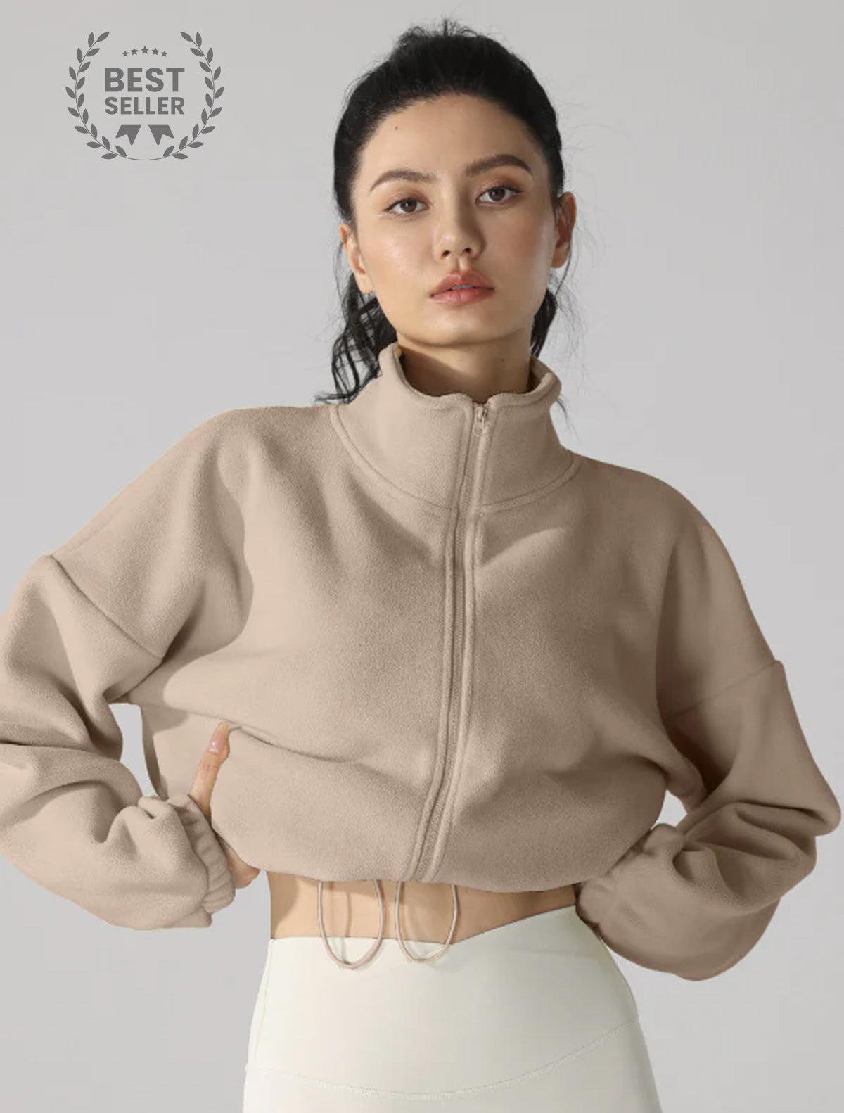 High Neck Fleece Jacket