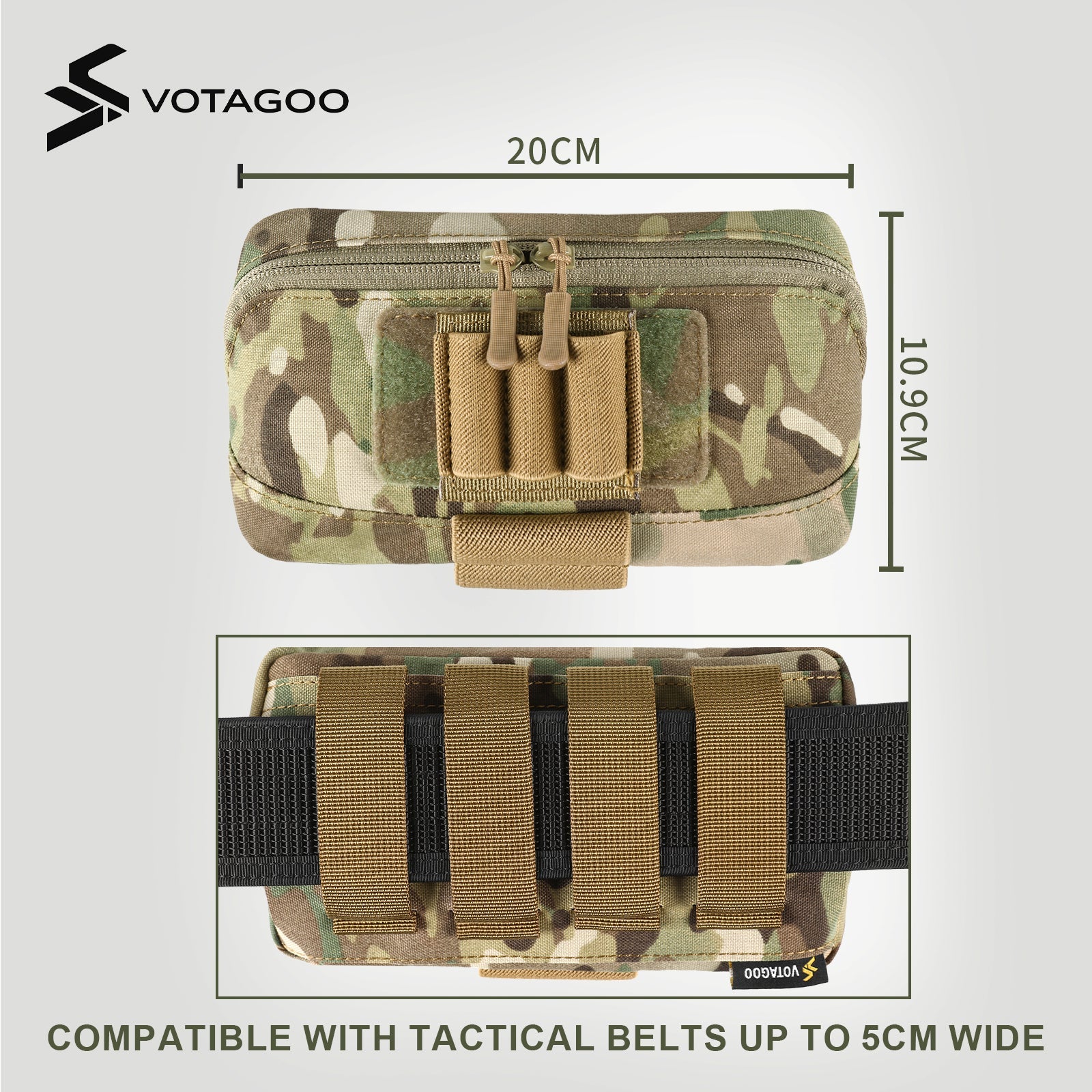VOTAGOO® Tactical Molle Admin Pouch
