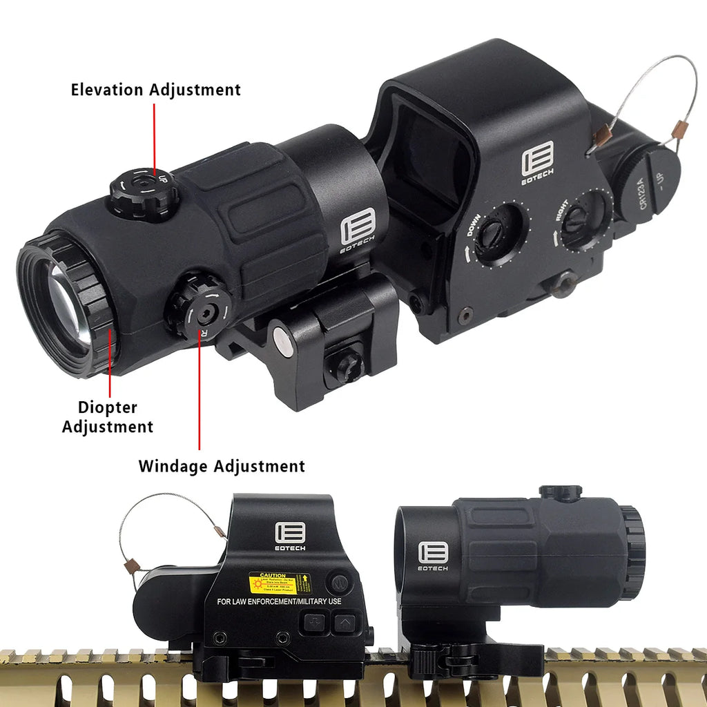 EOTECH G43 G33 G45 3X 5X Magnifier Scope EOTECH 558 Holographic Collimator Red Dot Sight 20mm Rail Hunting Airsfot Optics Scope