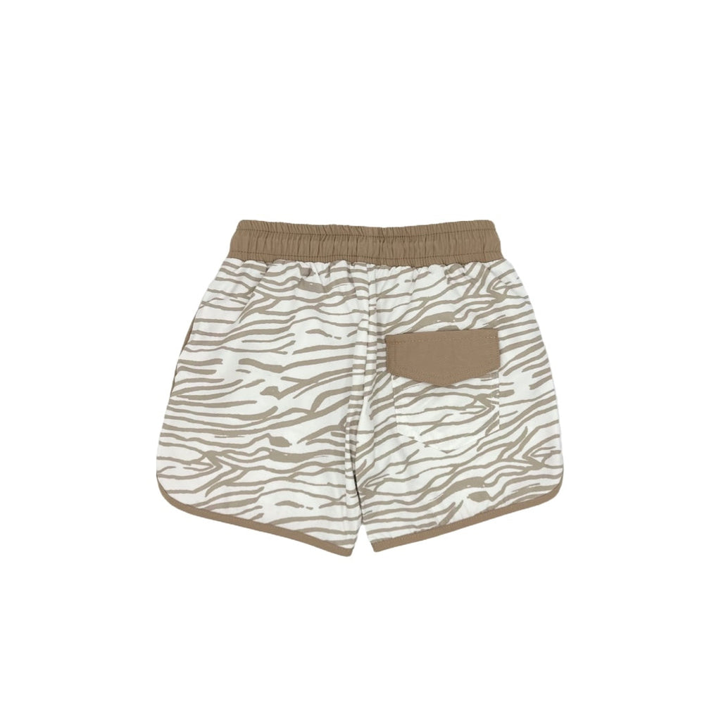 Boys Swim Shorts – Desert Zebra