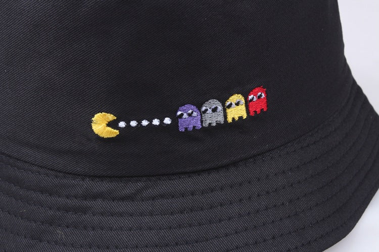 Cartoon embroidered pot hat peas fisherman hat