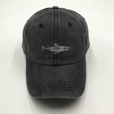 Embroidered Shark Baseball