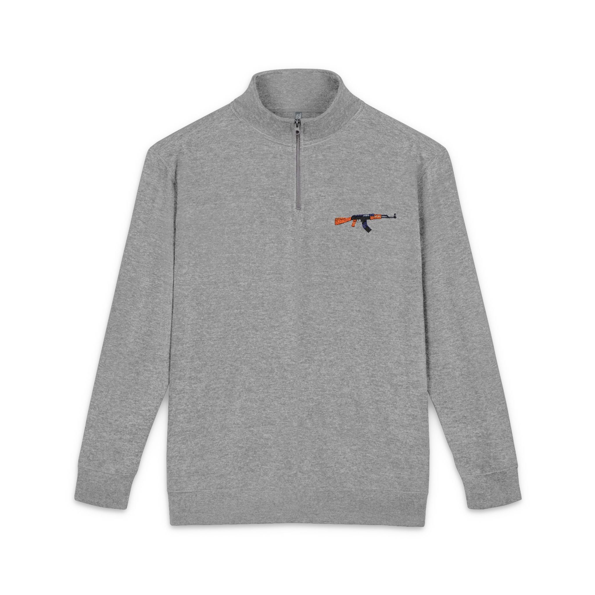 AK Embroidered Fox Runner 1/4-Zip Fleece Pullover