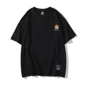Embroidered vintage short-sleeved T-shirt