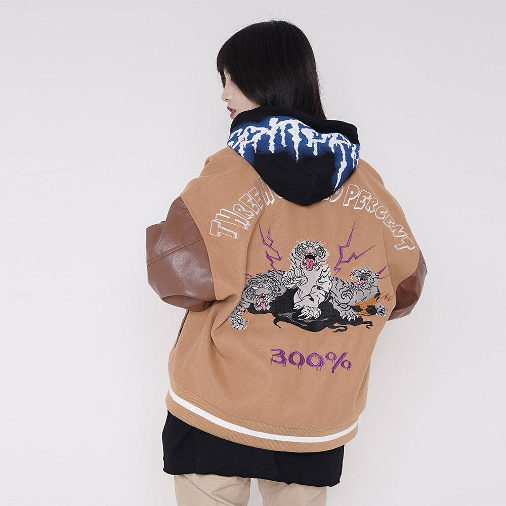 Tiger embroidered jacket