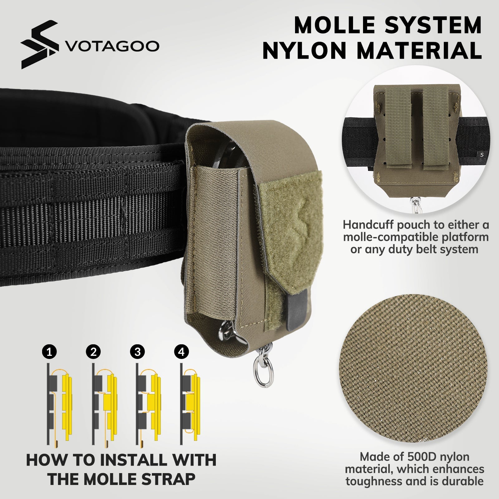VOTAGOO® Duty Handcuff Pouch