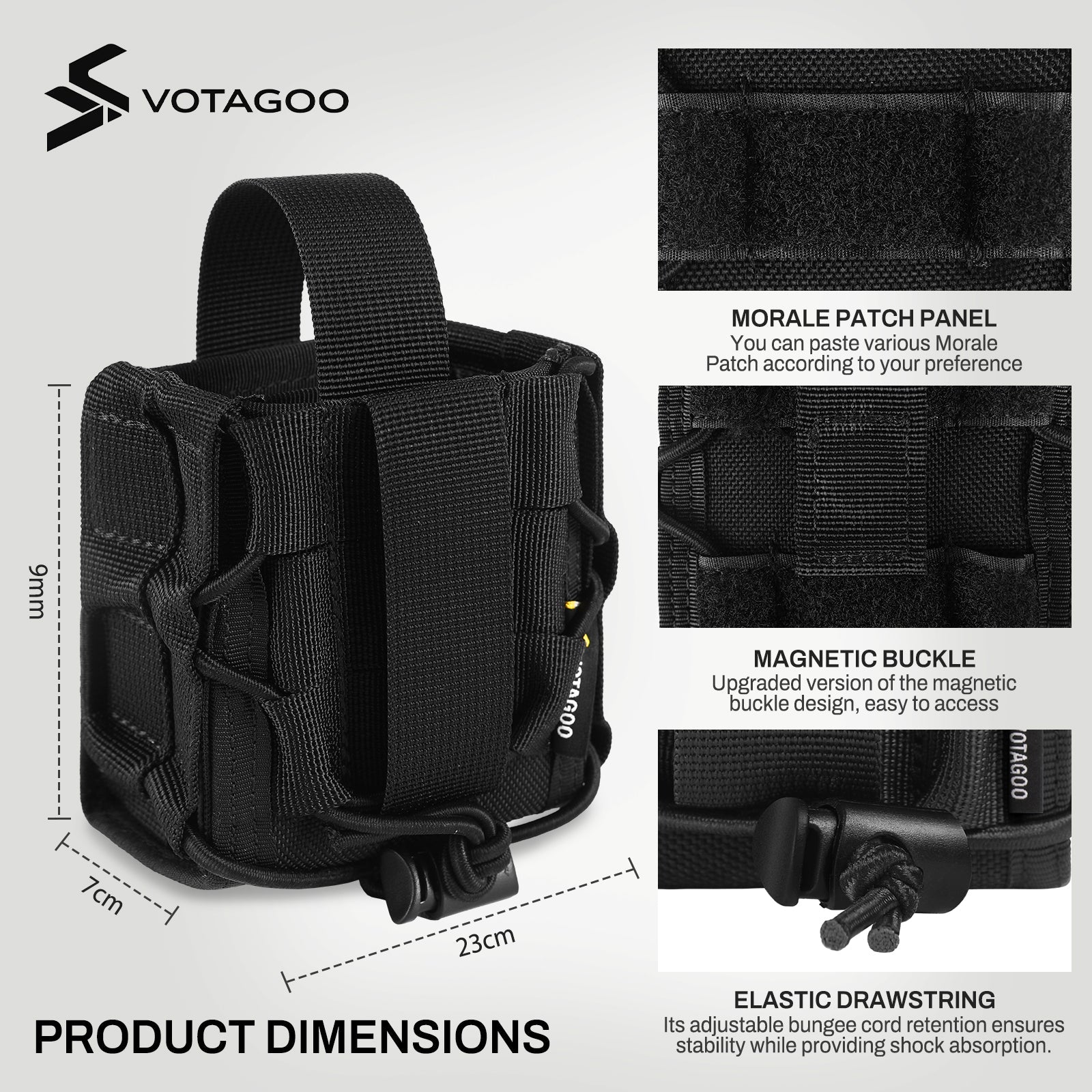 VOTAGOO® Double Handcuff Pouch