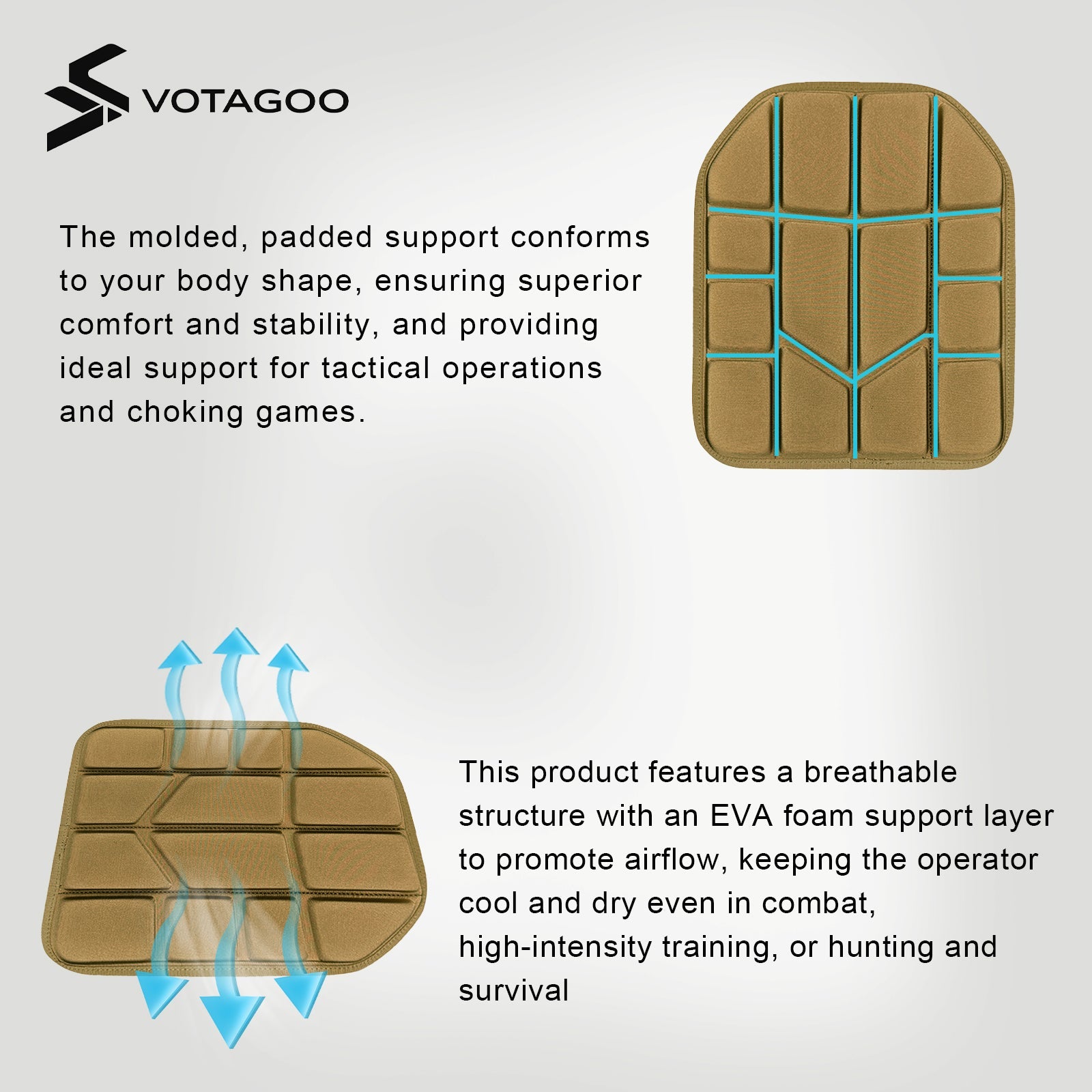 VOTAGOO® Tactical Vest Pad (2 Pcs)