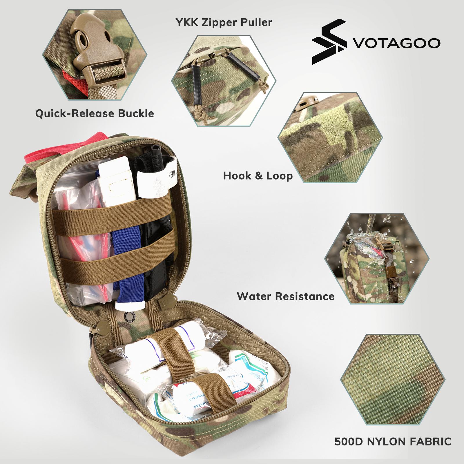 Military Tactical First Aid Kit Detachable Medical Pouch