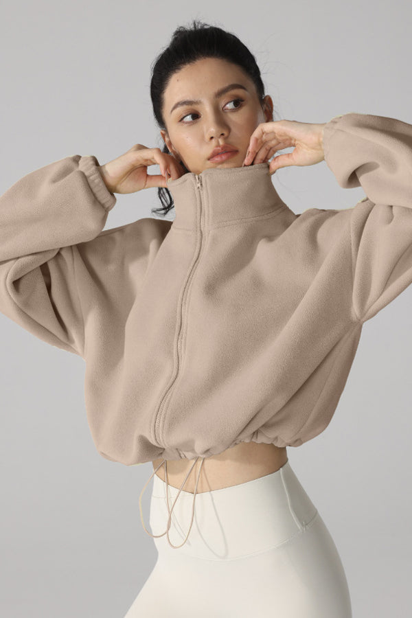 High Neck Fleece Jacket