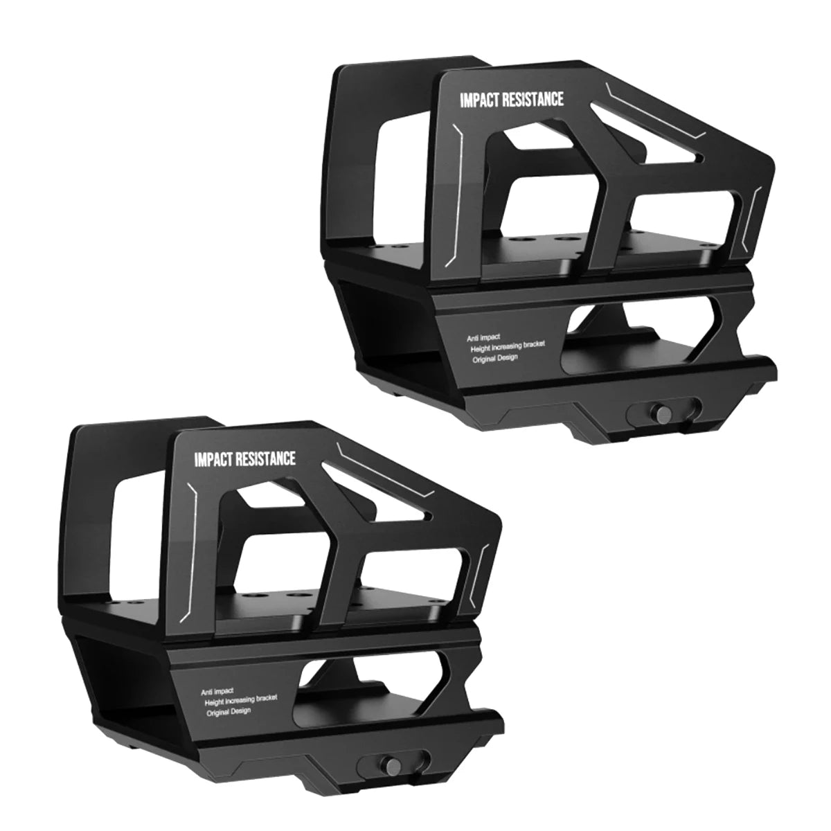 Tactical Red Dot Sight Protective Exoskeleton Universal Airsoft Scope Case 20mm Picatinny Rail Riser Heightening Bracket Gear