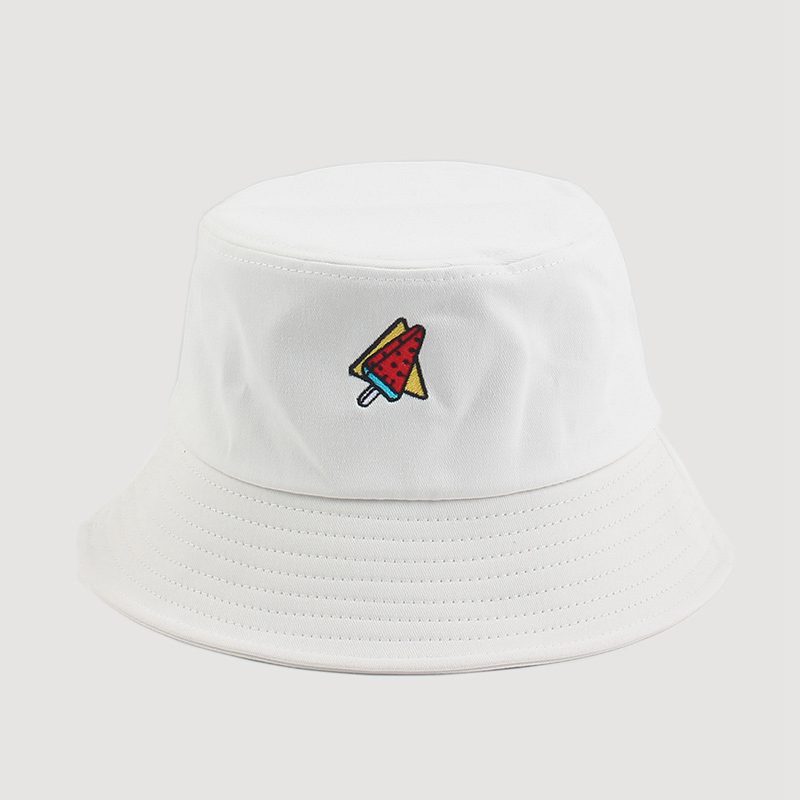 Watermelon embroidered fisherman's sun hat